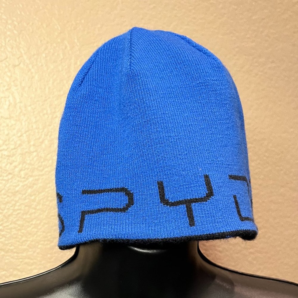 Youth Spyder Beanie - Reversible, Blue & Black